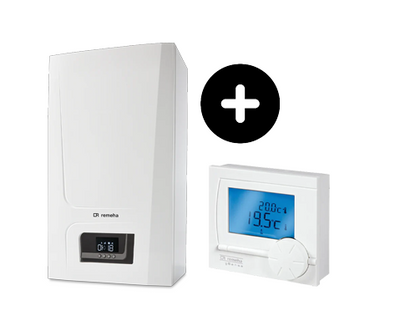 Remeha Tzerra Ace-Matic 35c 4,4 - 30,0 kW CW5 2x80mm 7814162 + Gratis Remeha qSense modulerende kamerthermostaat S101460