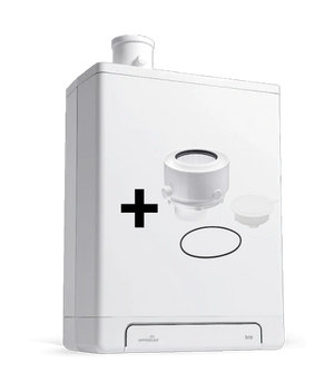 Intergas Kombi Kompakt HRE 36/30 7,1 - 26,3 kW CW5 60/100mm 043487| CVketel.nl